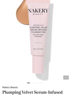 Nakery Beauty Plumping Velvet Serum-Infused Foundation - Medium Tan